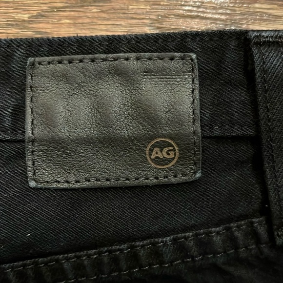AG Adriano Goldschmied Phoebe High Waisted Tapered Leg Distressed Jeans size 28 - Picture 6 of 7